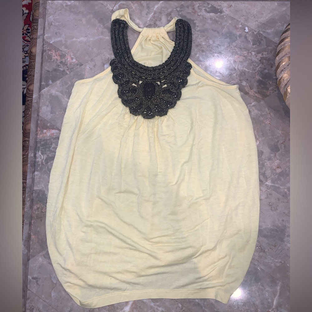 Summer Tank Top Yellow M
